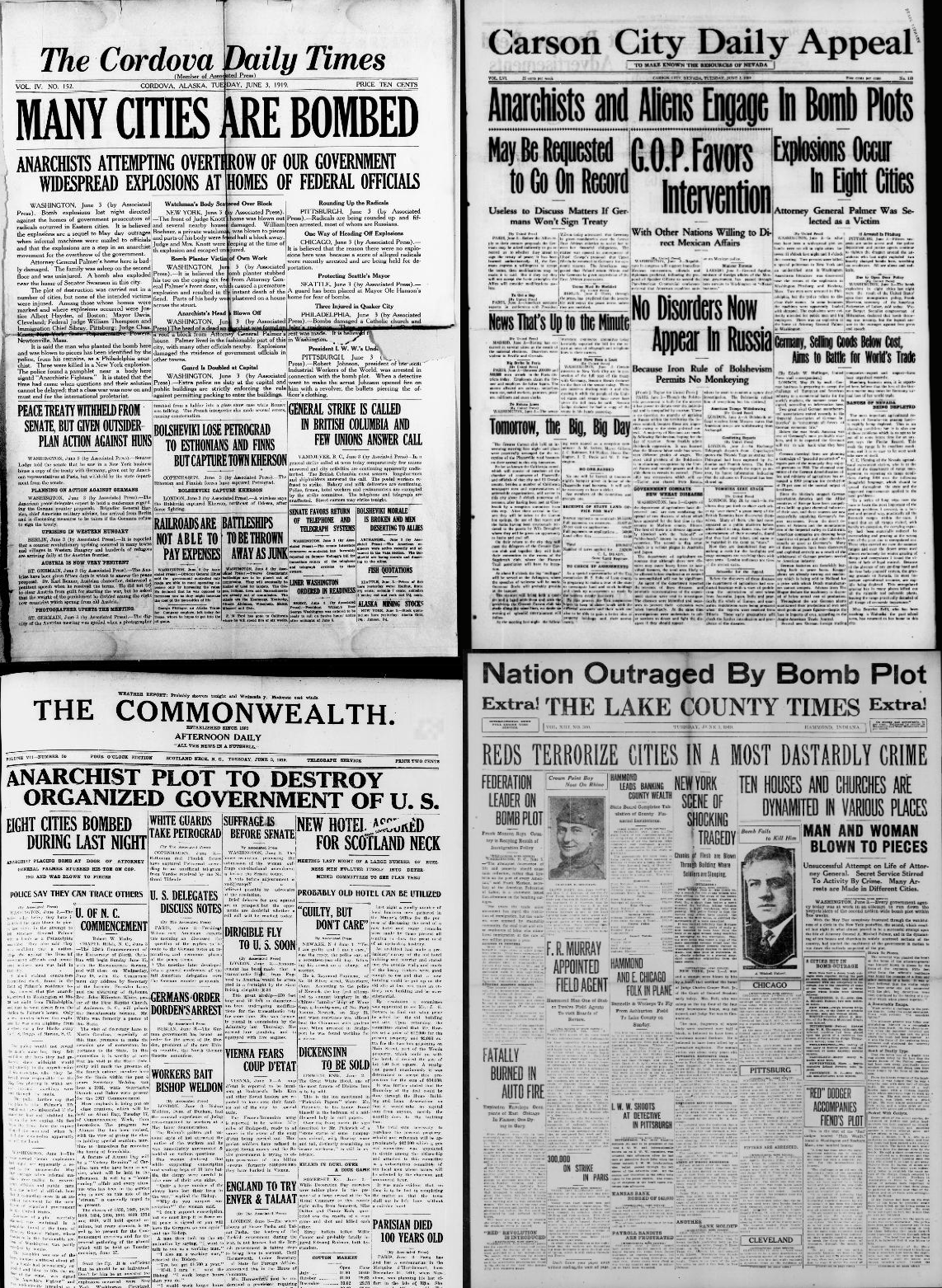 1919 United States anarchist bombings